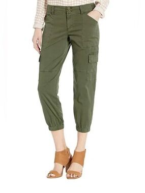 Sanctuary Standard Surplus Cotton Blend Olive Green Cargo Jogger Pants Size 29